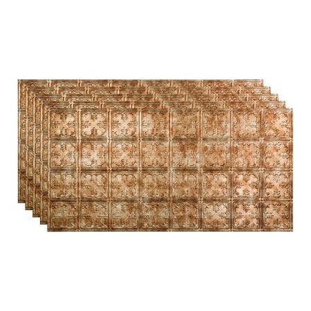 Acoustic Ceiling Products Fasade Traditonal 10 - 48-3/8" x 24-3/8" PVC Glue Up Tile in Bermuda Bronze - PG5817